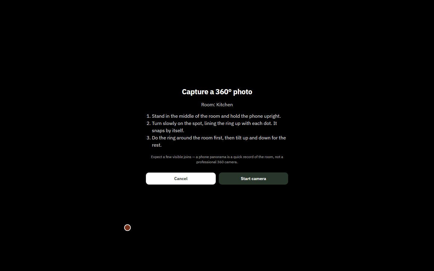 Guided 360° capture